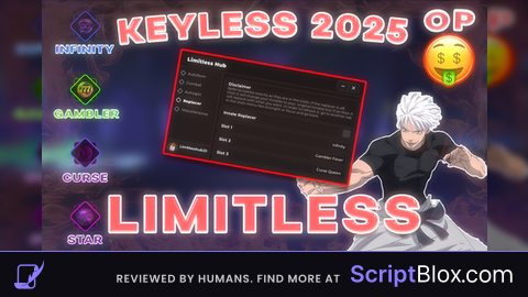 Limitless Hub JJI Roblox script for Jujutsu Infinite