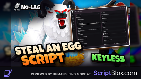 No Lag Hub | Instant Steal Roblox script for Steal An Egg