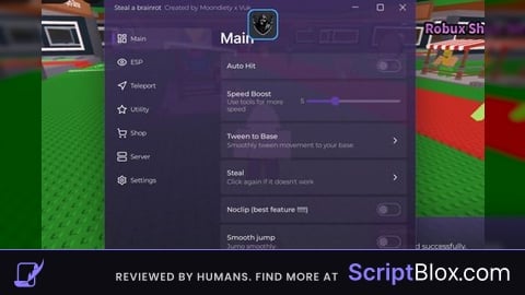[UPDATED] Anti cheat Bypass, Teleports, fly and 36+ Features Roblox script for Steal a Brainrot