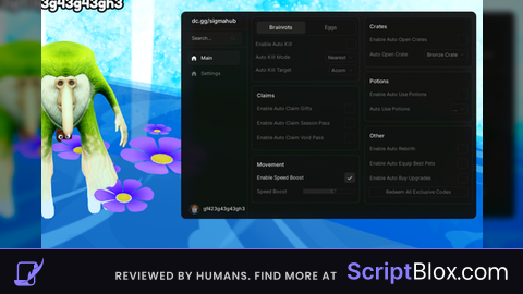 The BEST  Script Roblox script for Brainrot Evolution