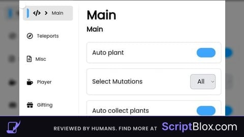 Auto Plant Auto Collect And More Roblox script for Grow a Garden