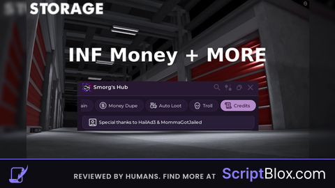 Smorg's Hub [V1] Roblox script for The Storage
