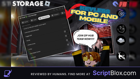 DP HUB best script of  2025 Roblox script for The Storage
