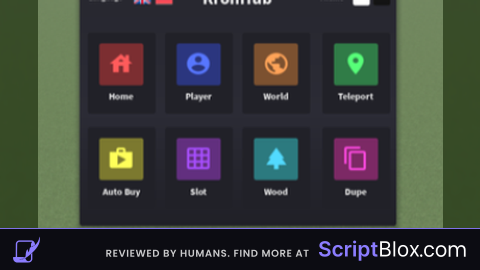 KRON HUB REMASTRED Roblox script for Lumber Tycoon 2
