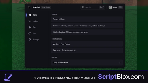 KronHub - Spook Tree Finder Roblox script for Lumber Tycoon 2