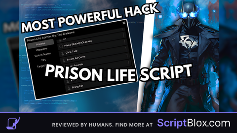 The Darkones Pr1son L1fe GUI Roblox script for Prison Life