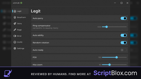 DUPE and more Roblox script for Death Ball