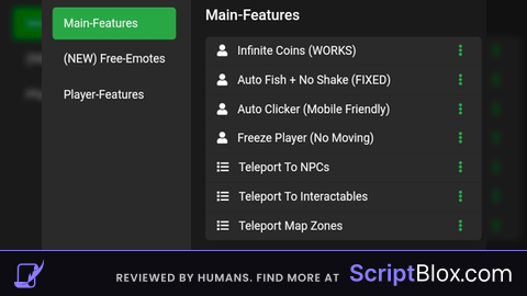 Auto Fish And More Roblox script for Fisch