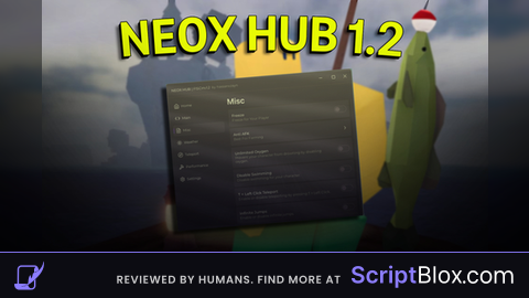 NEOX HUB UPDATED Roblox script for Fisch