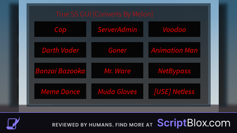 melon Fe true ss convert Roblox script for Just a baseplate