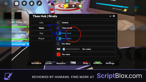 Tbao Hub Roblox script for Rivals