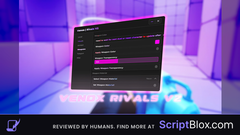 venoxware Roblox script for Rivals