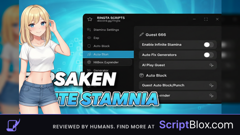 RINGTA SCRIPTS Keyless Autoblock, Hitbox Expander, And More Roblox script for Forsaken