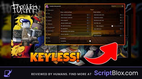 Catsaken V3 Keyless (FIXED) Roblox script for Forsaken
