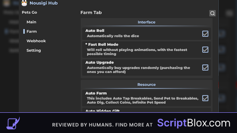 Nousigi Hideout Roblox script for PETS GO