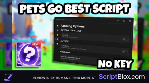 Syrex Hub Roblox script for PETS GO