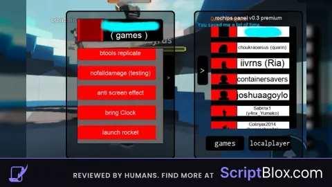 Universal Rochips panel v0 3 Roblox script for Natural Disaster Survival