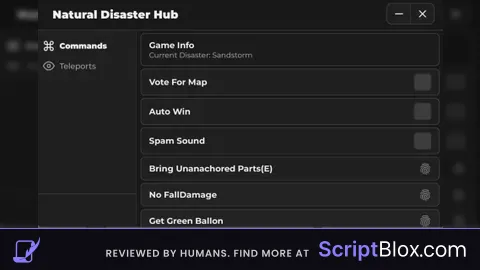 N. D. Hub Roblox script for Natural Disaster Survival