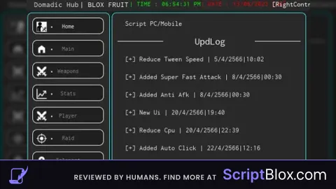 OMADIC HUB   REACH MAX LEVEL EASILY Roblox script for Blox Fruits