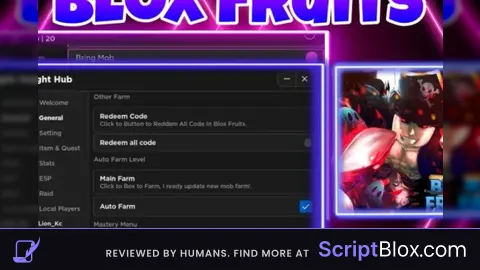 Night Hub Roblox script for Blox Fruits