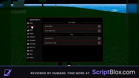 Speed Hub X Auto Saber Auto Skill Auto farm lvl Roblox script for Blox Fruits