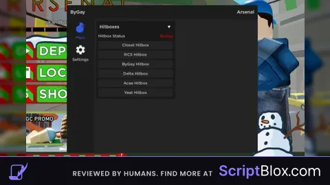 OP Script with Hitbox Roblox script for Arsenal