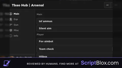 Script by Tbao Hub Roblox script for Arsenal