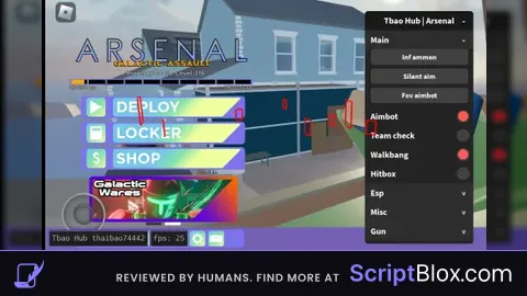 Script by Tbao Hub Roblox script for Arsenal