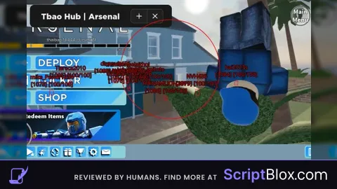 TbaoHub Roblox script for Arsenal