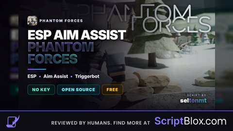 ESP, Aimbot, Triggerbot & Recoil | No Key | Upd 13.10.26 Roblox script for Phantom Forces