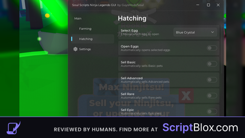 Soul Autofarm Roblox script for Ninja Legends