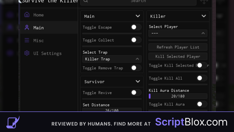 Survive The Killer Roblox script for Survive the Killer
