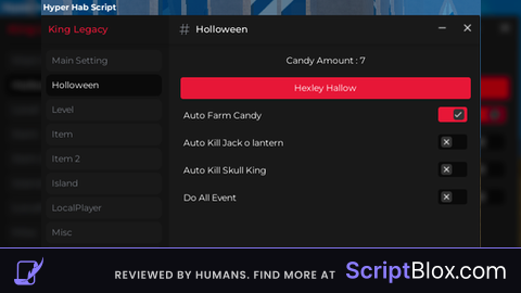 auto all  READ DESC TO USE Roblox script for King Legacy
