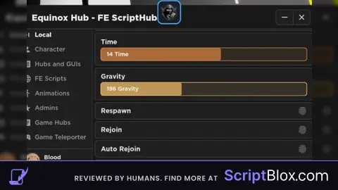 Equinox hub Roblox script for Brookhaven