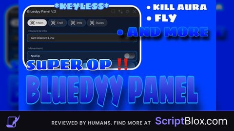 KEYLESS OP BLUE PANEL SCRIPT Roblox script for gang up on people simulator