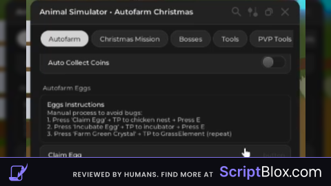 AutoFarm Coins Eggs Tp All bosse*box Expander Roblox script for Animal Simulator