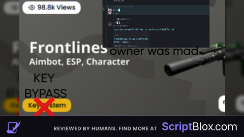 Aimbot ESP Jump Power KEY SYSTEM BYPASS Roblox script for FRONTLINES