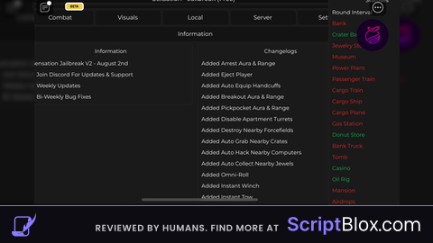 *sation Roblox script for Jailbreak