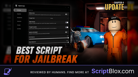 Silent aim Auto arrest  much more Roblox script for Jailbreak
