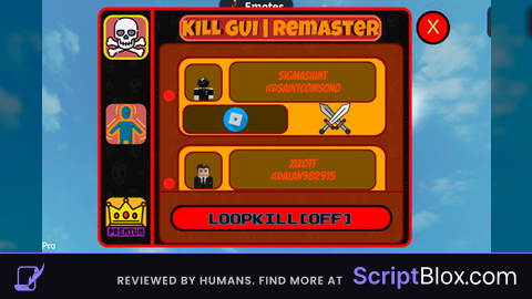 Kill Gui Remaster Roblox script for CHAOS