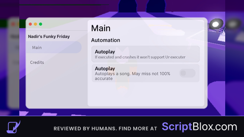 Nadirs Autoplay Mobile Roblox script for Funky Friday