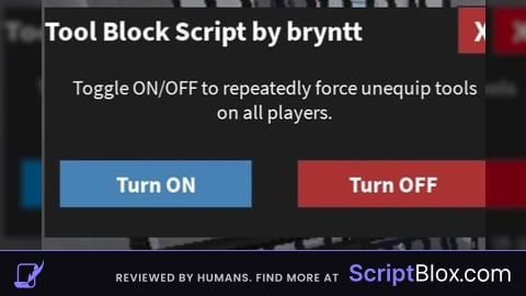 Force Unequip Peoples Tools Roblox script for TLK Prison