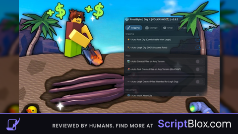 V2 Auto Farm GUI Script Roblox script for Dig it