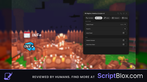 99 Nights Roblox script for 99 Nights in the Forest
