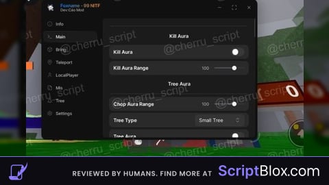 99 night FOX NAME 99 NLTF OP SCRIPT Roblox script for 99 Nights in the Forest