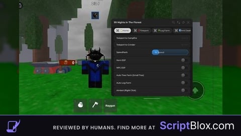 FourHub No Key Esp Teleports Auto Tree And More Roblox script for 99 Nights in the Forest