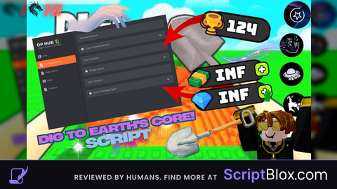 DP HUB script 2025 Roblox script for Dig to Earth's CORE