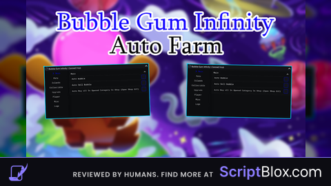 Connect Hub Keyless Roblox script for Bubble Gum Simulator INFINITY