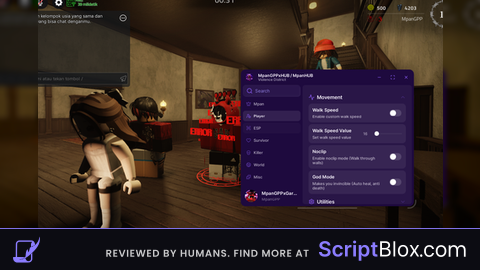New Update MpanHUB Distrik Kekerasan Roblox script for Violence District