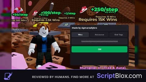 Visual Script Roblox script for 1 Speed Keyboard Escape Candy & Chocolate
